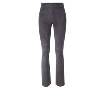 Velourslederhose 'Philine' Anthrazit