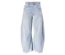 Wide-Leg Jeans 'Horsehoe' Hellblau