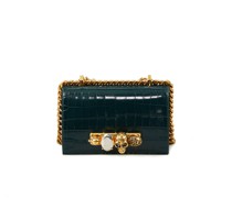 Umhängetasche 'Mini Jewelled Satchel' /Gold