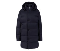 Daunenjacke aus Wolle Marineblau