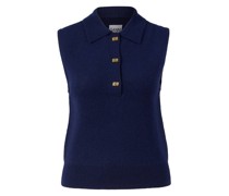 Woll-Cashmere-Pullunder Marineblau