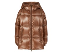 Daunenjacke 'Ashape' Mittelbraun