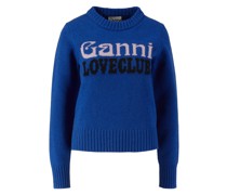 Woll-Pullover Marineblau