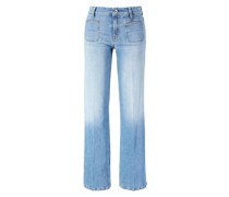 Flared-Leg Jeans 'Tess' Hellblau