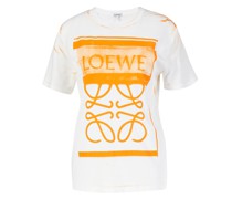 T-Shirt 'Anagram Print' /Orange