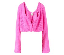 Mohair-Strickjacke