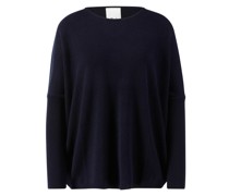 Woll-Cashmere Pullover Marineblau