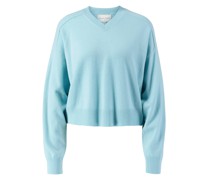 Cashmere-Pullover Hellblau