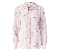 Florale Seidenbluse