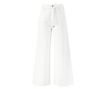 Culotte-Jeans mit Gürtel