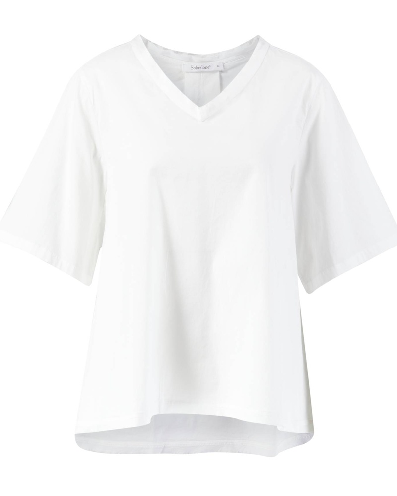 Soluzione Damen Baumwollbluse