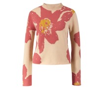 Cashmere-Pullover 'Floating Florals Crew'