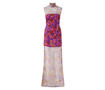 Seidenkleid 'Dara' Multi/Violett