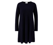 Woll-Cashmere-Kleid Marineblau
