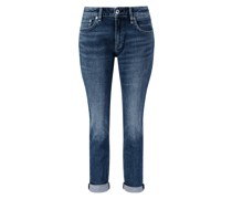 Slim-Fit Jeans 'Dre Low-Rise Slim Boyfriend' Mittelblau