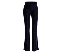 Samthose Marineblau