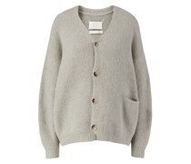Alpaka-Strickjacke Salbei
