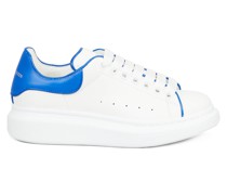 Sneaker mit breiter Gummisohle 'Larry' Weiß/Mittelblau