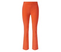 Veloursleder-Hose 'Paisley'