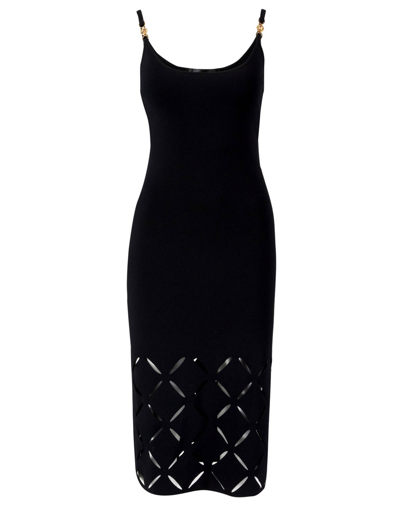 Versace Damen Midikleid mit Cut-Outs