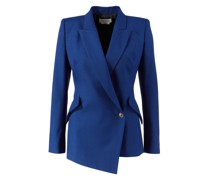 Asymmetrischer Blazer Marineblau