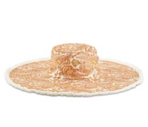 Hut mit Paisley-Muster /Hellbraun