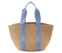 Shopper 'Large Woody Basket' Washed Blue