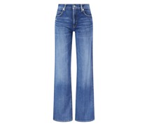 Wide-Leg Jeans 'Aimee' Mittelblau