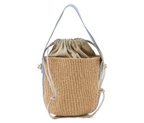Umhängetasche 'Small Woody Basket' Washed Blue