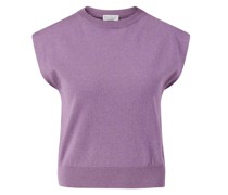 Cashmere-Pullunder Violett