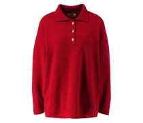 Cashmere-Pullover mit Polokragen