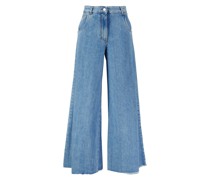 Wide-Leg Jeans Hellblau