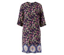 Bedrucktes Tunikakleid Marineblau/Multi