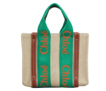 Shopper 'Woody Small' Green/Beige