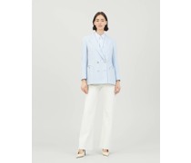 Leinenblazer 'Midday Sun' Hellblau