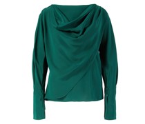 Seidenbluse Dark Pine