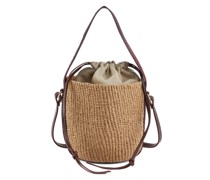 Kleine Korbtasche 'Woody Bucket' Violett