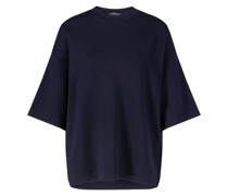 Cashmere T-Shirt Dunkelblau