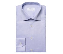 Eton Signature-Twill-Hemd mit filigraner Struktur, Slim Fit