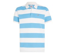 Poloshirt aus einem Baumwollgemisch mit Blockstreifen