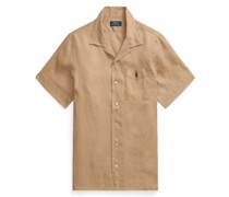 Polo Ralph Lauren Kurzarmhemd aus Leinen mit Logo-Stickerei, Classic Fit