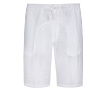 Leichte Bermudas aus Leinen mit Kordelzug