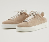 Low Top Sneaker aus Veloursleder