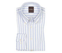 Oxford-Hemd aus Baumwolle mit Streifenmuster, Regular Fit