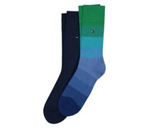 Tommy Hilfiger 2er Pack Socken im Farbverlauf und Unifarben