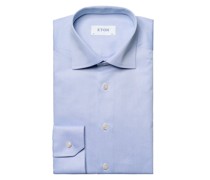 Eton Signature-Twill-Hemd mit filigraner Struktur, Slim Fit