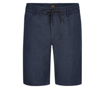 BOSS ORANGE Chino-Shorts mit Leinenanteil