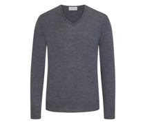 Pullover aus reiner Schurwolle, V-Neck