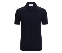 Poloshirt im Feinstrick mit Blockstreifen