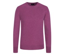 Pullover aus 100% Kaschmir, O-Neck  Berry